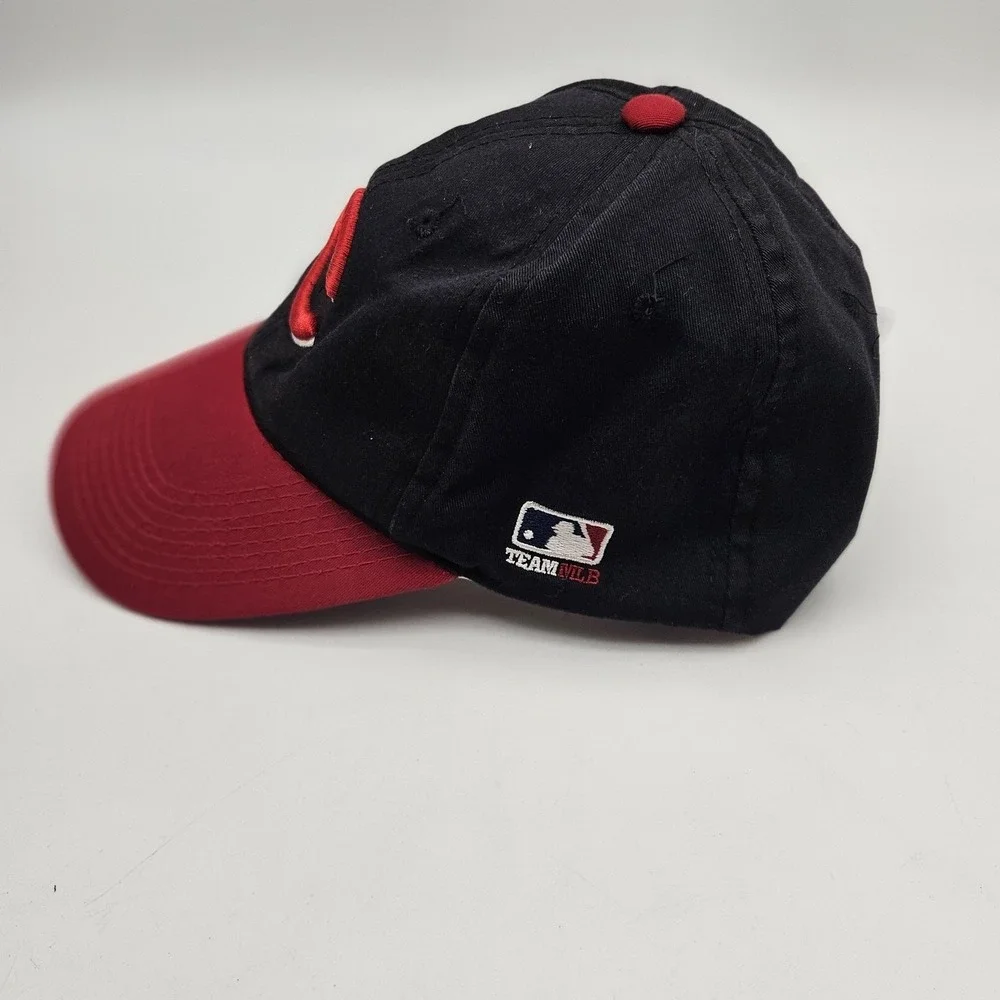 Cincinnati Reds Hat Cap Strap Back Youth Black Red MLB Baseball Kids